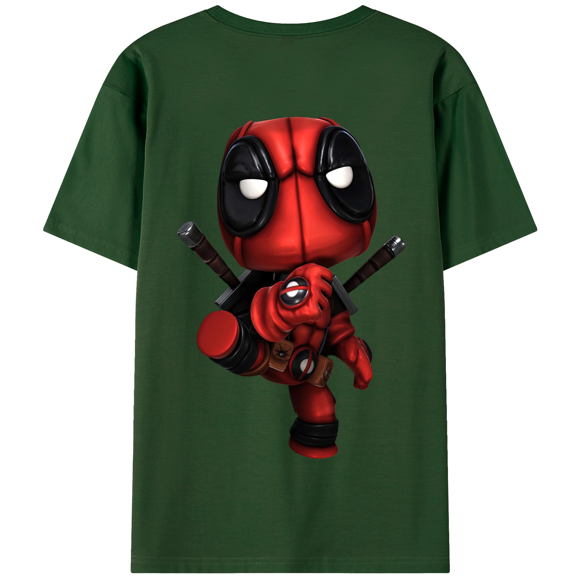 （画像用） Deadpool デッドプール 綿100％半袖Tシャツ（背面プリント）
